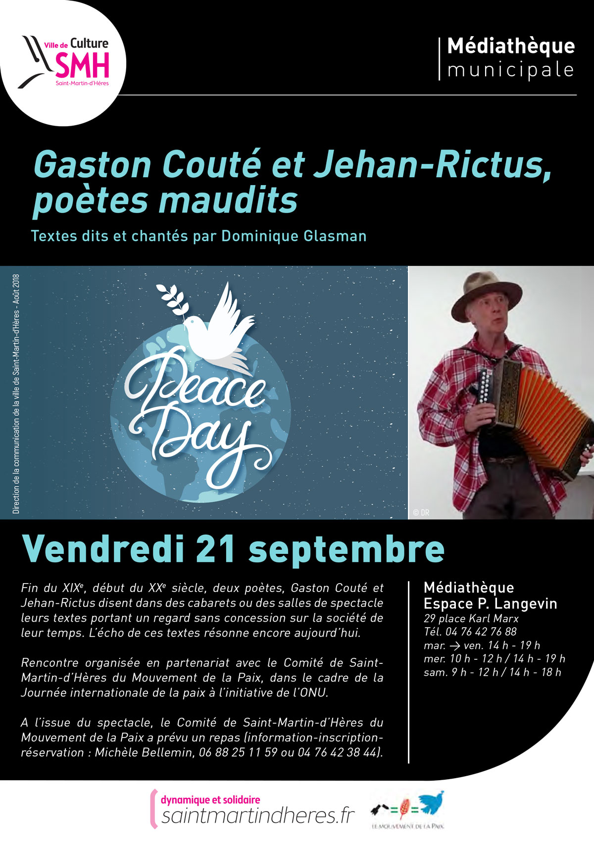 Gaston Couté et Jehan-Rictus, poètes maudits