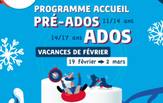 Programme accueil ados vacances de février