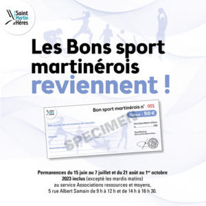 Bon sport martinérois 2023