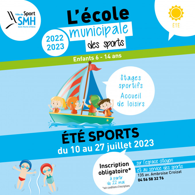 Ecole Municipale des Sports Programme été 2023