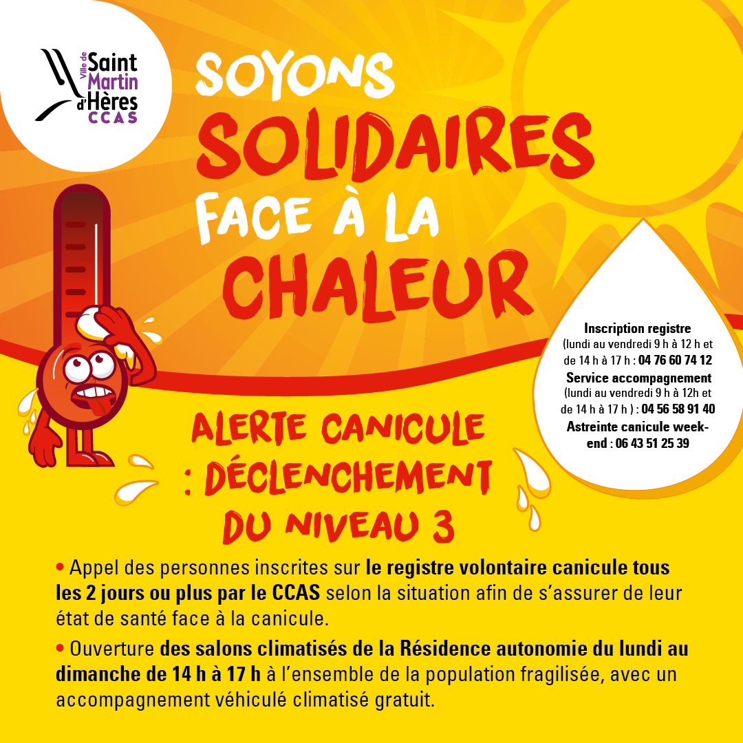 Plan canicule niveau 3