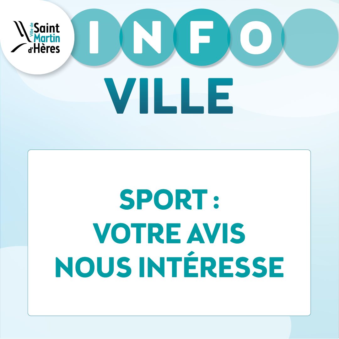 Sport : votre avis nous intéresse