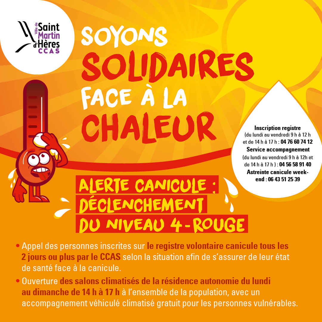 Canicule niveau rouge