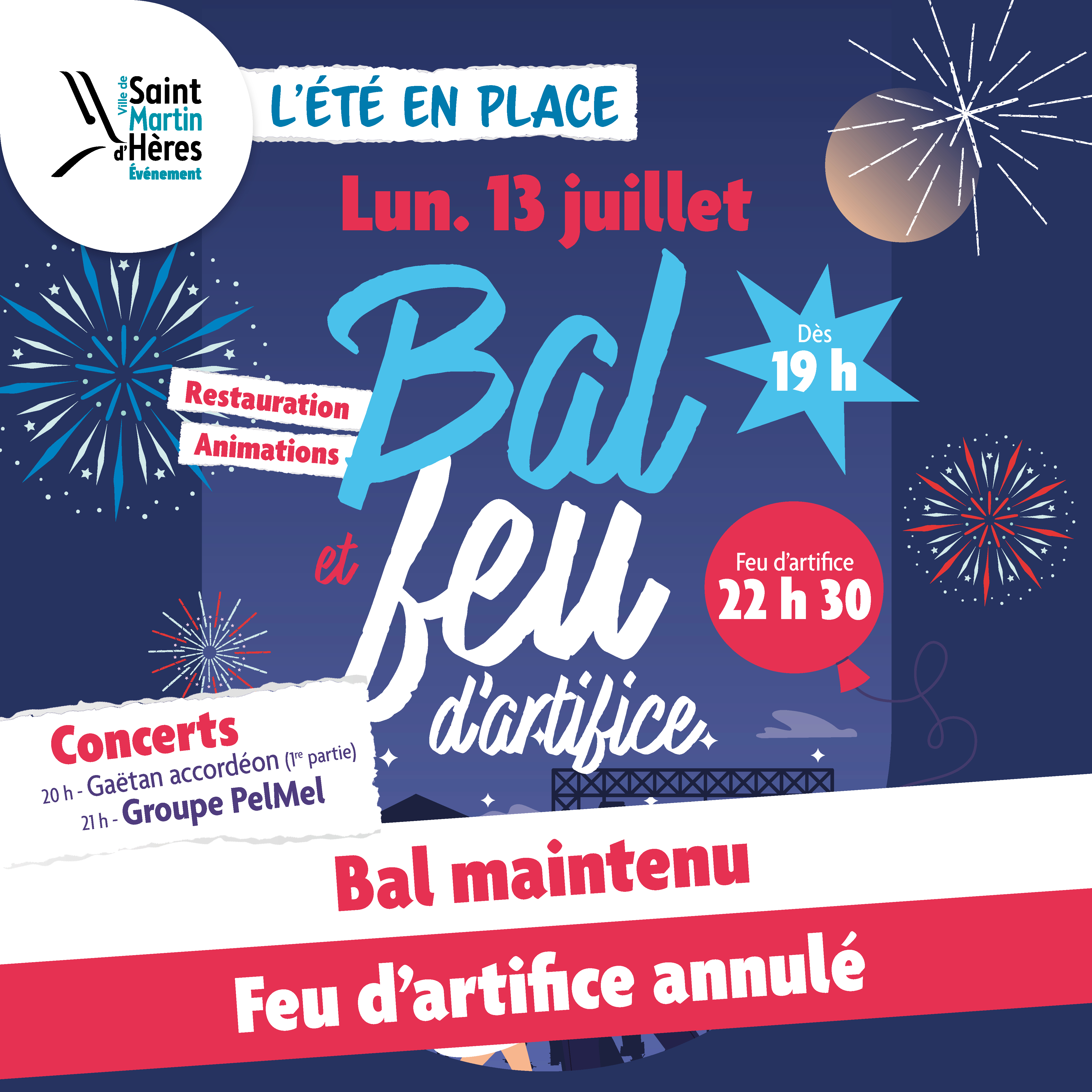Annulation Feu d'artifice
