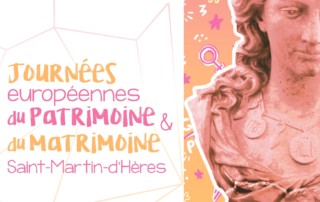 Affiche Journées du patrimoine et du matrimoine 2020 Saint-Martin-d'Hères